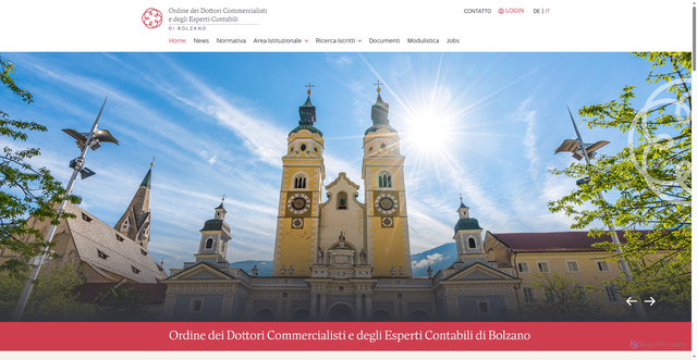 Security scan screenshot of https://commercialistibolzano.org/