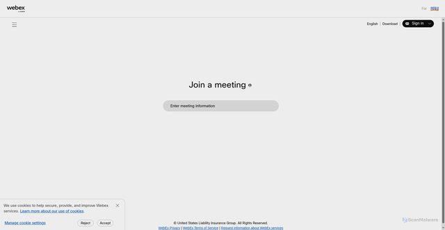 Security scan screenshot of akamaicdn.webex.com