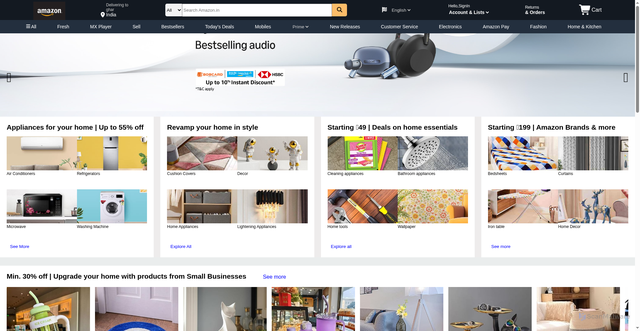 Security scan screenshot of https://www.amazon-clone-nu-black.vercel.app/