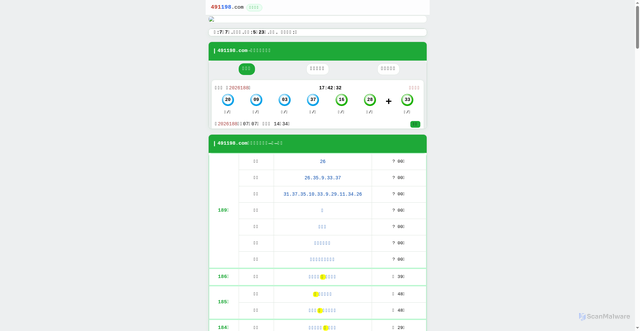 Security scan screenshot of https://997668.com/