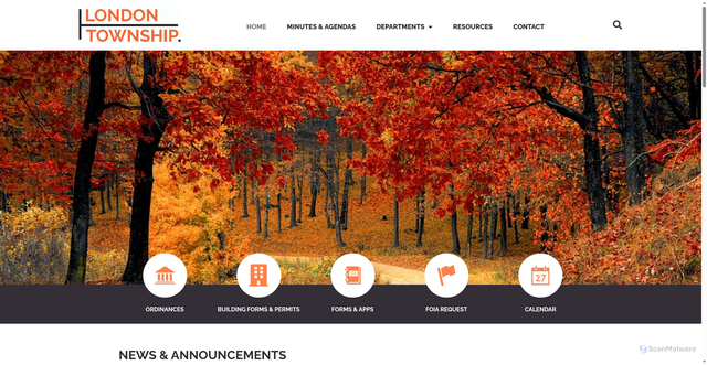 Security scan screenshot of https://londontwpmi.gov/