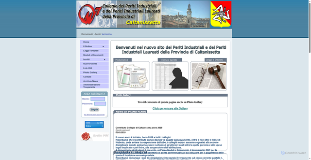 Security scan screenshot of http://www.periti-industriali-cl.it/