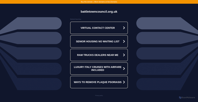 Security scan screenshot of http://www.battletowncouncil.org.uk/