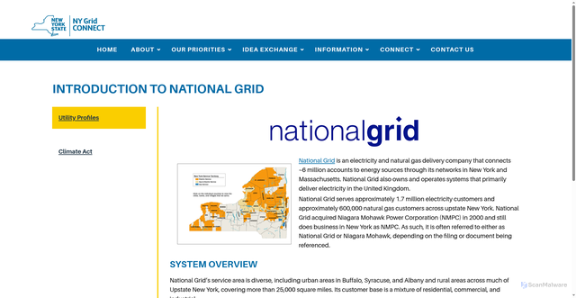 Security scan screenshot of https://gridconnect.nyserda.ny.gov/nygc-home/utility-profiles-information/national-grid/