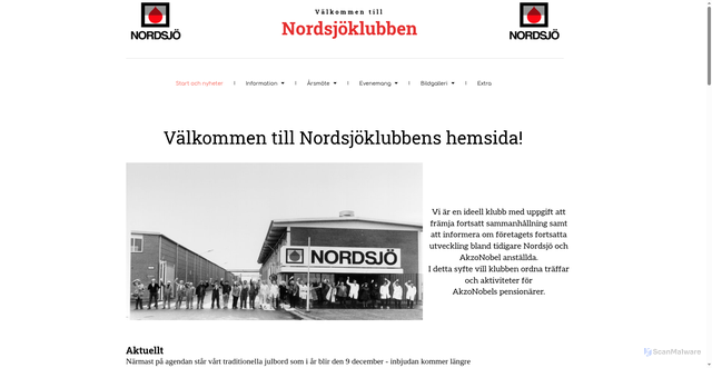 Security scan screenshot of https://nordsjoklubben.se