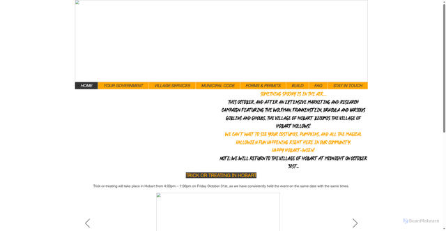 Security scan screenshot of https://www.hobartwi.gov/