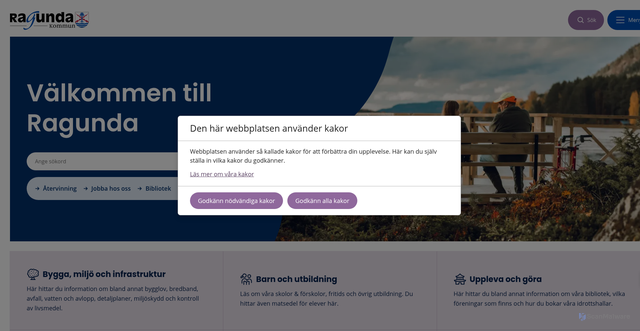 Security scan screenshot of https://www.ragunda.se/