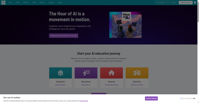 Security scan screenshot of https://code.org/