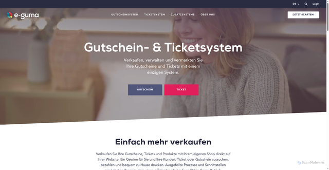 Security scan screenshot of https://e-guma.ch