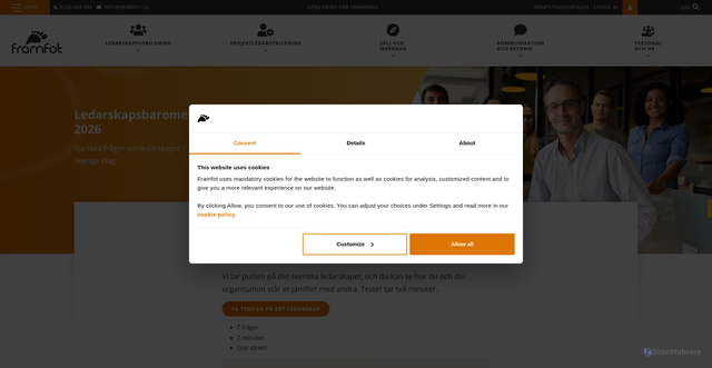 Security scan screenshot of https://r.nl.framfot.se/mk/cl/f/sh/WCPzyXJTZ7g6L7NJWRJThgIzKfRH6JXe/J_CjmYRgTytw