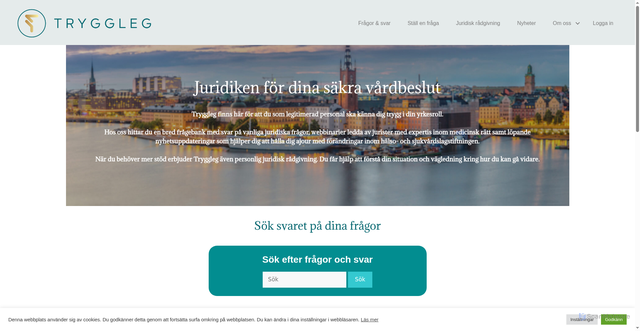 Security scan screenshot of https://tryggleg.se