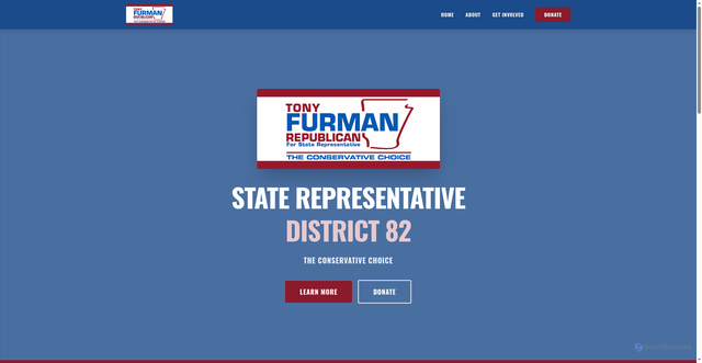 Security scan screenshot of http://tonyfurman.com/