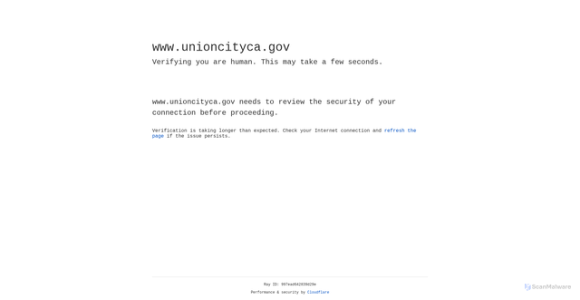 Security scan screenshot of https://www.unioncityca.gov/