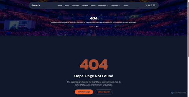 Security scan screenshot of https://bucapo.com/404.html