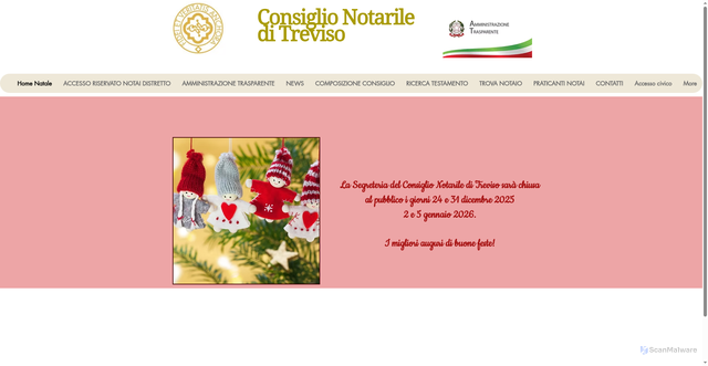 Security scan screenshot of https://www.consiglionotariletreviso.com/