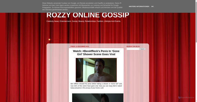 Security scan screenshot of http://rozzyonlinegossip.blogspot.com/2014/12/watch-benafflecks-penis-in-gone-girl.html