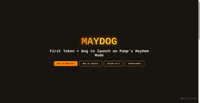 Security scan screenshot of https://maydog.xyz/