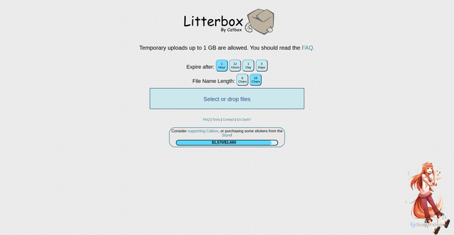 Security scan screenshot of https://litterbox.catbox.moe