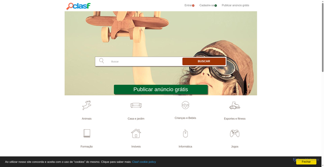 Security scan screenshot of https://clasf.com.br