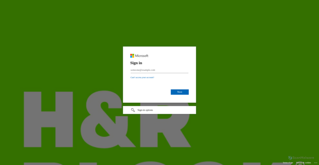 Security scan screenshot of https://prosupport.hrblock.ca