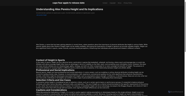 Security scan screenshot of https://ourgoodplaceblog-dpezbq43v6jp.edgeone.app/alex-pereira-height.html