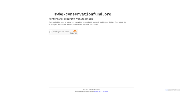 Security scan screenshot of https://swbg-conservationfund.org