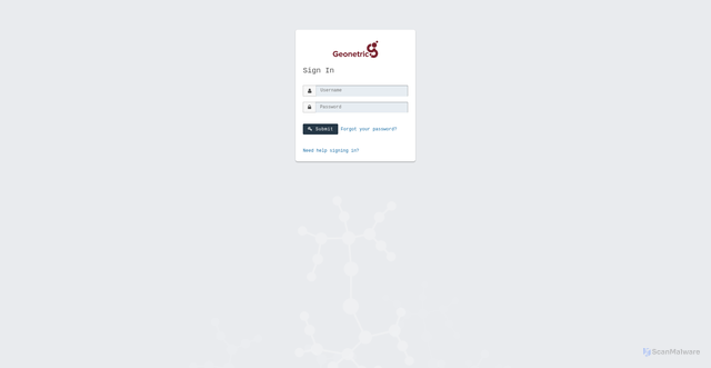 Security scan screenshot of https://formulate.geonetric.com