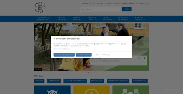 Security scan screenshot of https://www.uddevalla.se/