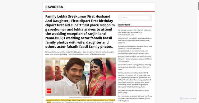 Security scan screenshot of https://abedewar.pages.dev/posts/family-lekha-sreekumar-first-husband-and-daughter/