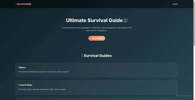 Security scan screenshot of https://velocesurvivalguide-v67lv16qlp.edgeone.app/