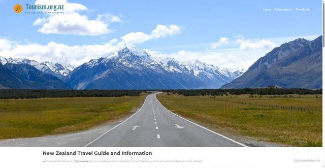 Security scan screenshot of https://www.tourism.org.nz/