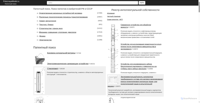 Security scan screenshot of https://poleznayamodel.ru