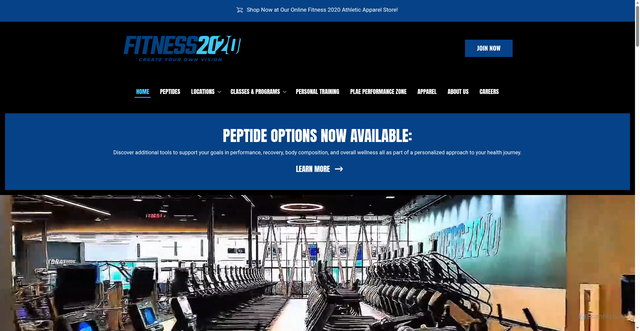 Security scan screenshot of https://fitness2020.com/
