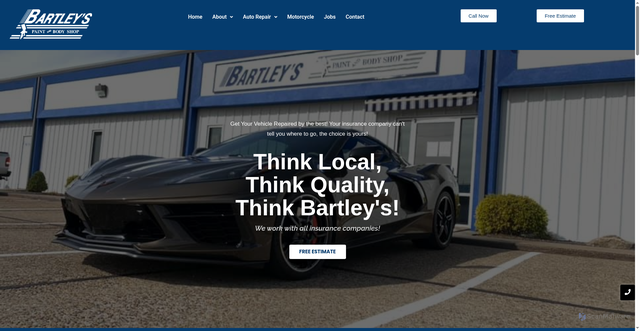 Security scan screenshot of https://bartleysautobody.com/