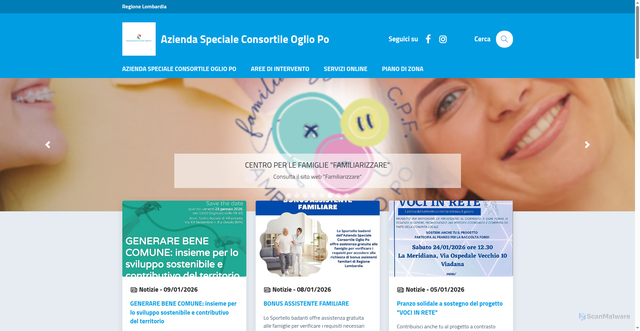 Security scan screenshot of https://consociale.it/