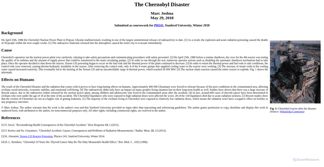 Security scan screenshot of http://large.stanford.edu/courses/2018/ph241/joshua1/