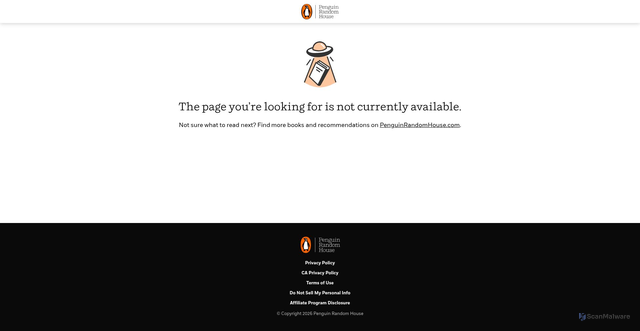 Security scan screenshot of https://sites.prh.com