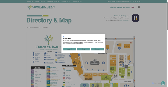 Security scan screenshot of https://crockerpark.com/map/
