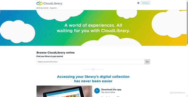Security scan screenshot of https://yourcloudlibrary.com