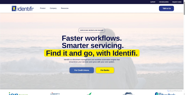 Security scan screenshot of https://identifi.net