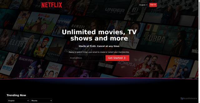 Security scan screenshot of https://www.netflix-clone-theta-ruby.vercel.app/