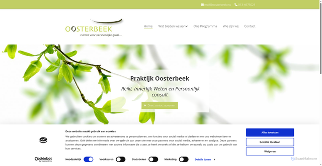 Security scan screenshot of https://oosterbeek.nu