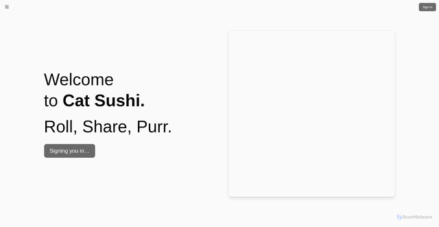 Security scan screenshot of http://catsushi-app.pages.dev/