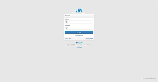 Security scan screenshot of https://acswww.ebixhealth.com