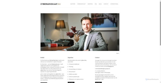Security scan screenshot of https://cybercrimeadvocaat.nu