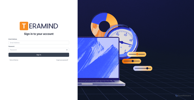 Security scan screenshot of https://elicahealth1.us.teramind.co