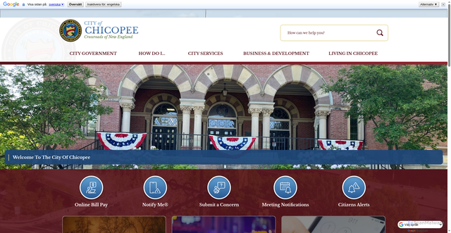 Security scan screenshot of https://chicopeema.gov/