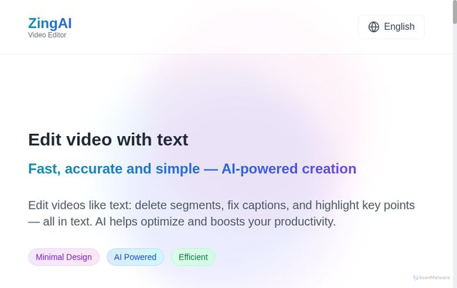 Security scan screenshot of https://zingai-0t0y0655k3.edgeone.app/