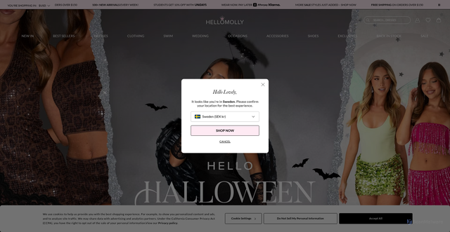 Security scan screenshot of https://hellomolly.com