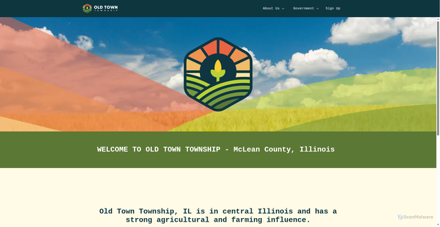 Security scan screenshot of https://oldtowntownship-il.gov/